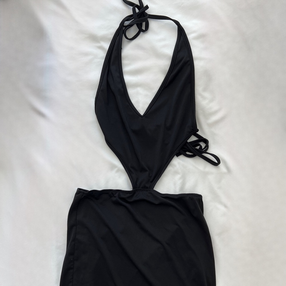 Black cut out dress